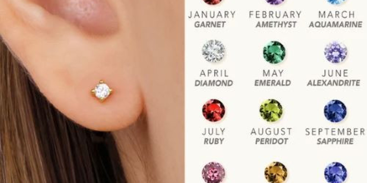 Make your ears sparkle with birthstone earrings for every month.
