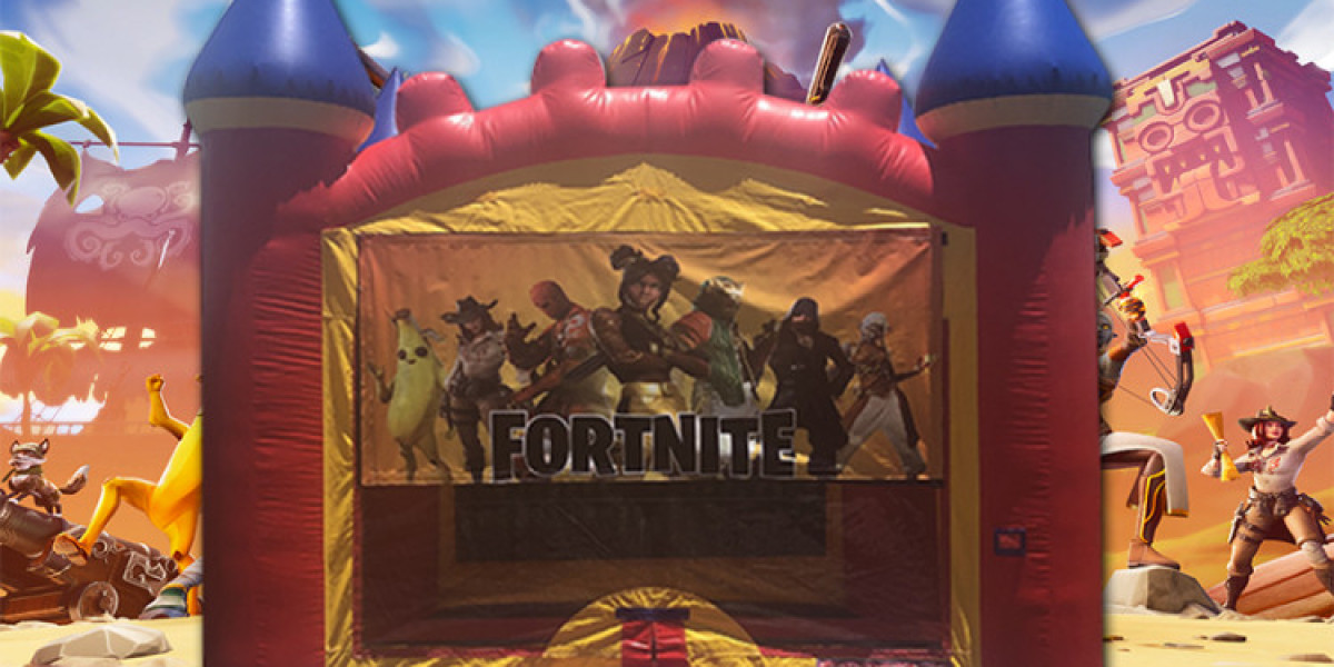 Unleash the Fun with a Fortnite Arch Castle Bounce House Rental