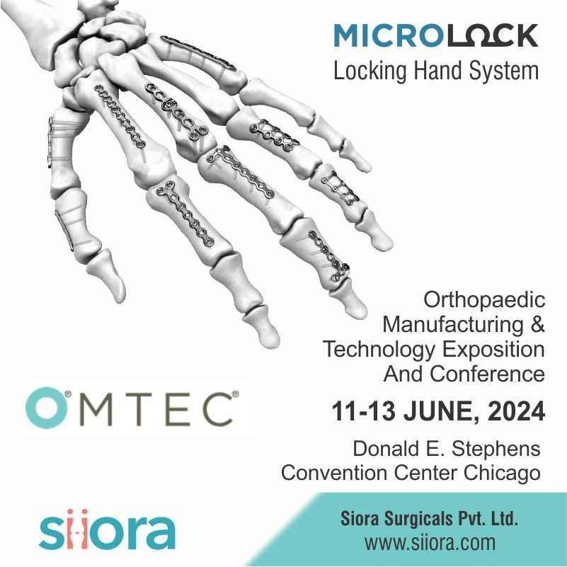 OMTEC Conference 2024 - An Orthopedic Manufacturing Event - Siora Surgicals Private Limited
