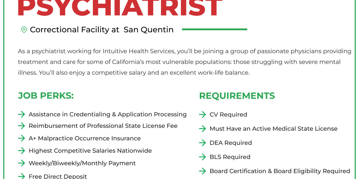 Join Our Team as a Psychiatrist at Correctional Facility at San Quentin