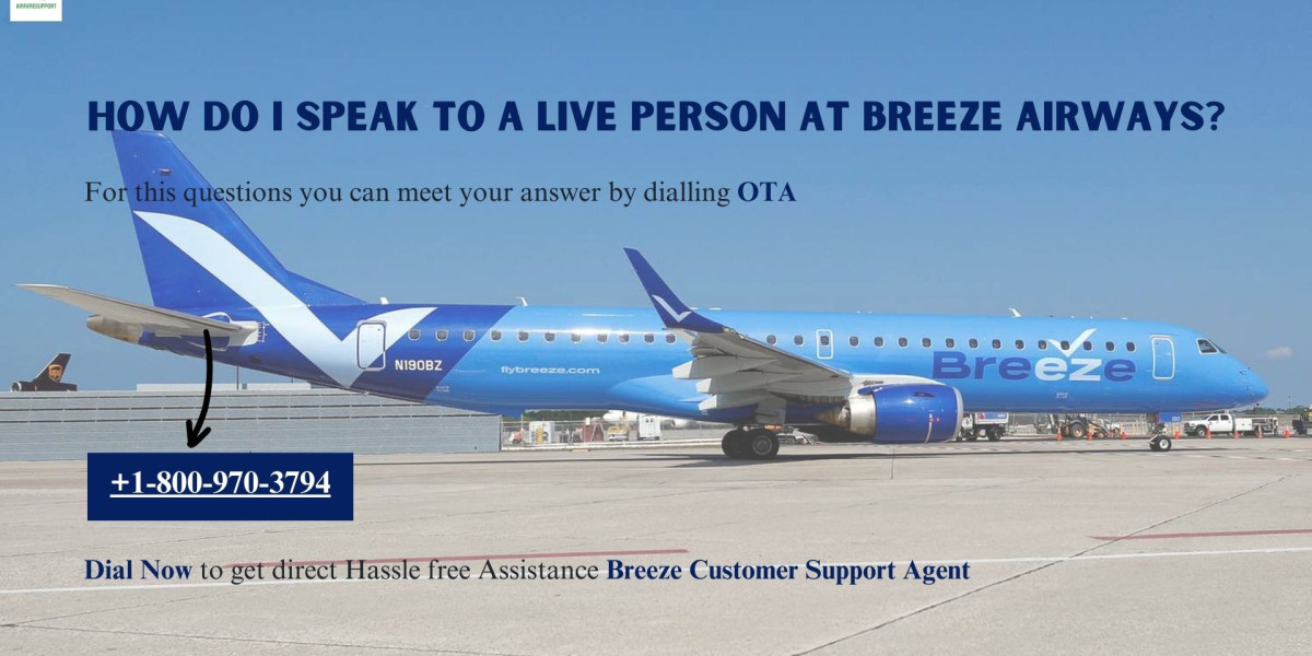 How do I speak to a live person at Breeze Airways?