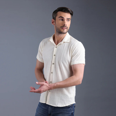 Buy Now Yellow Box Textured Half Shirt | Filo Hevis Profile Picture