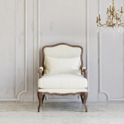 White Linen Armchair | Manoir Profile Picture