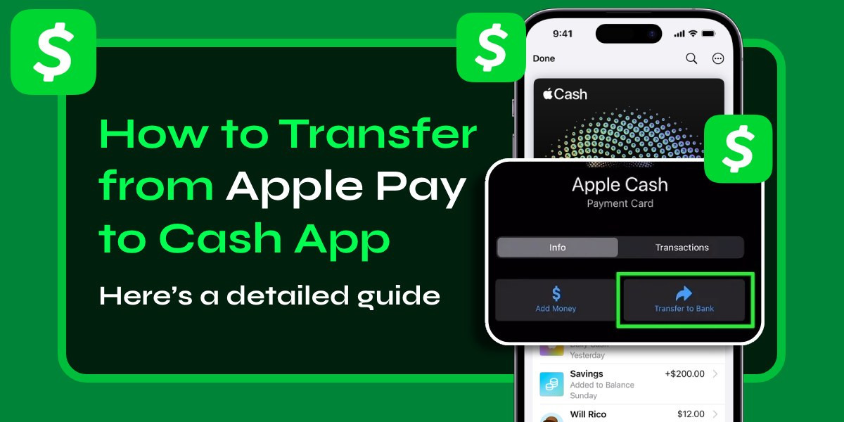 How to transfer money from apple pay to cash app