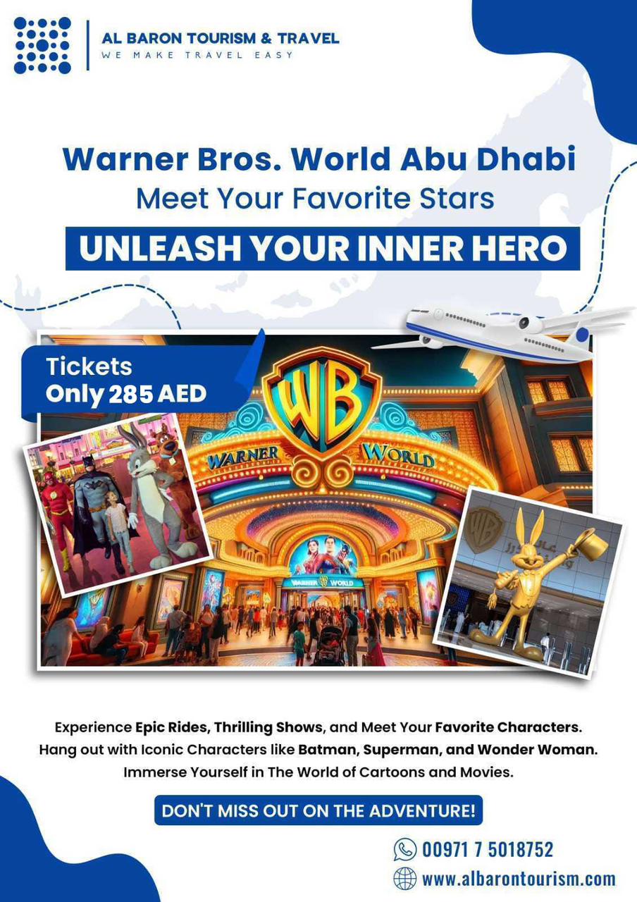 Warner Bros World Abu Dhabi Cheapest Ticket at AED 275 Only