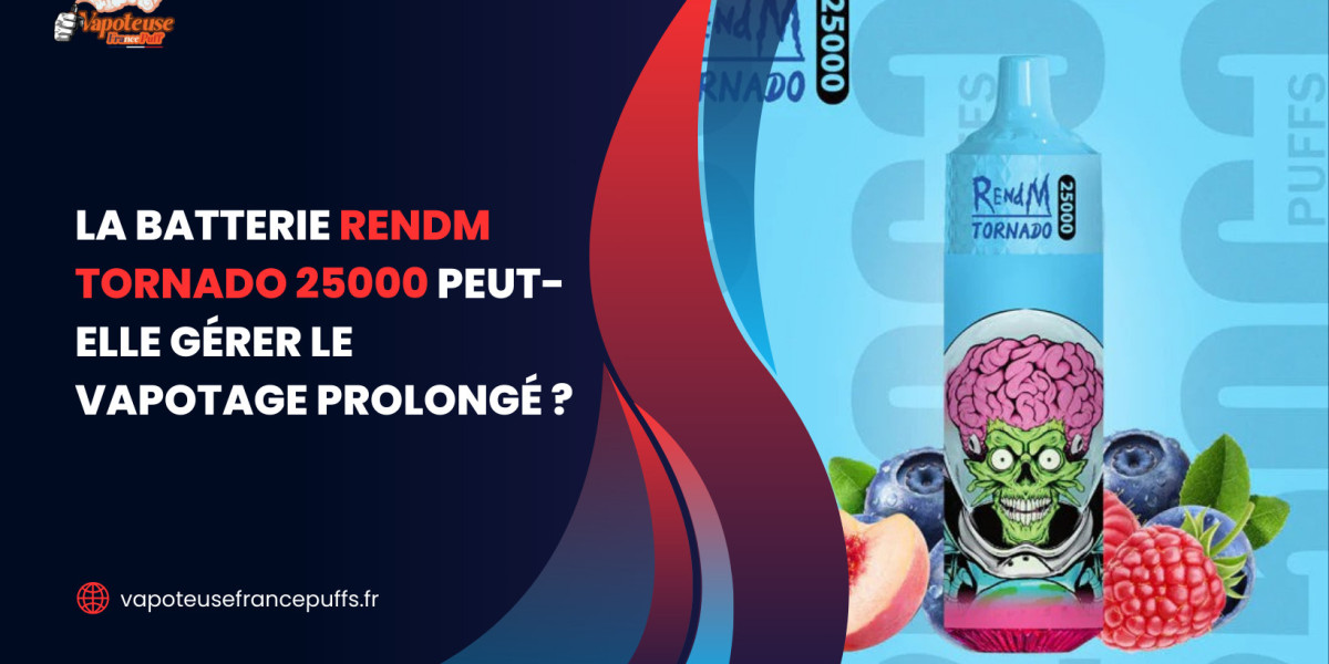 La batterie RendM Tornado 25000 peut-elle gérer le vapotage prolongé ?