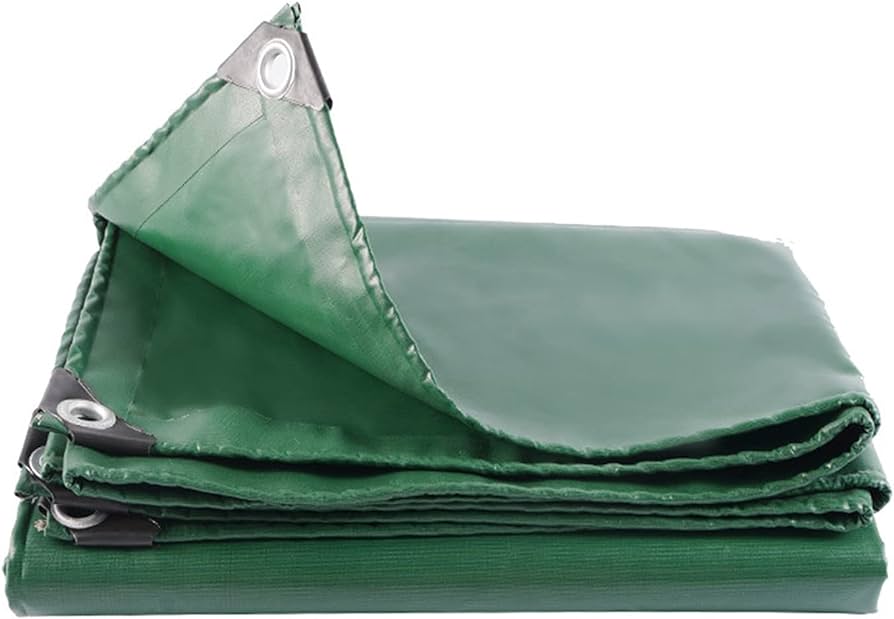 Fire Proof Green Tarpaulin Light Weight Canvas Dust Tarpaulinz - Tarpaulinz