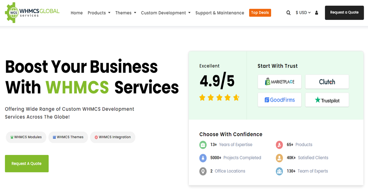 WHMCS Services: Custom Modules, Themes and Order Forms