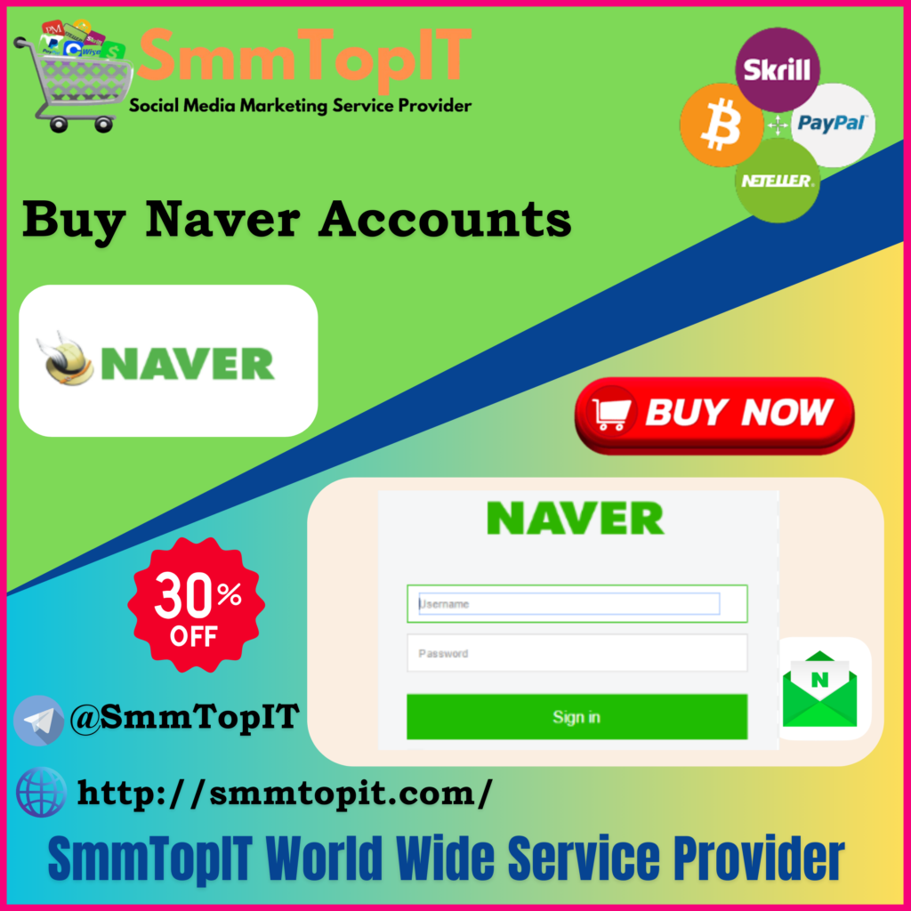 Buy PVA Naver Accounts - Safe, Real, Phone Verified