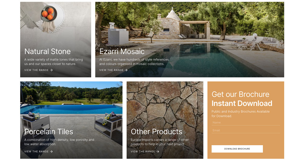 Ezarri Pool Mosaic Tiles | Europe Imports