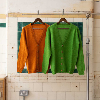 Shetland Men's V Neck Cardigan - Autumn Leaf | Ethical and Sustainable Clothing Brands UK Profile Picture