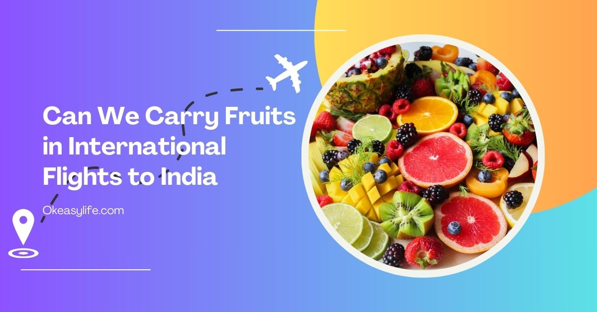 Can We Carry Fruits in International Flights to India in 2024 - OEL