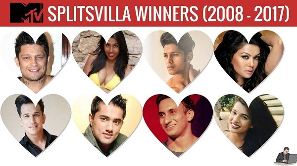 MTV Splitsvilla Winners Name list with pictures of all seasons